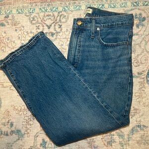 Madewell The Perfect Vintage Wide- Leg Crop Jean Size 30